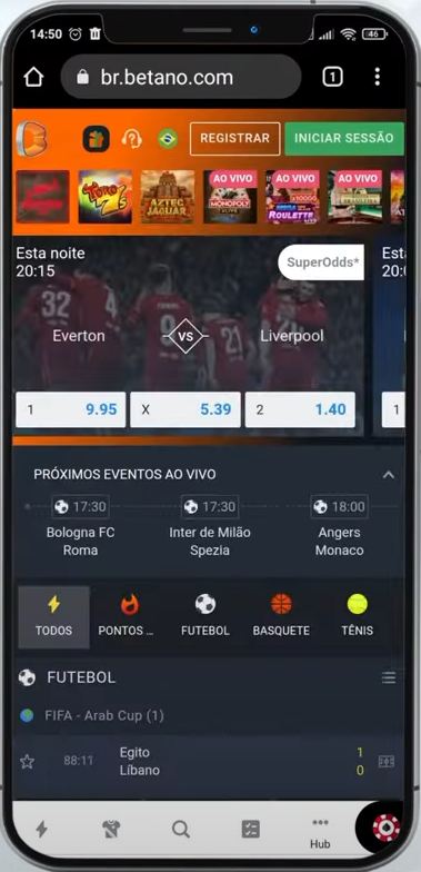 App móvel Betano