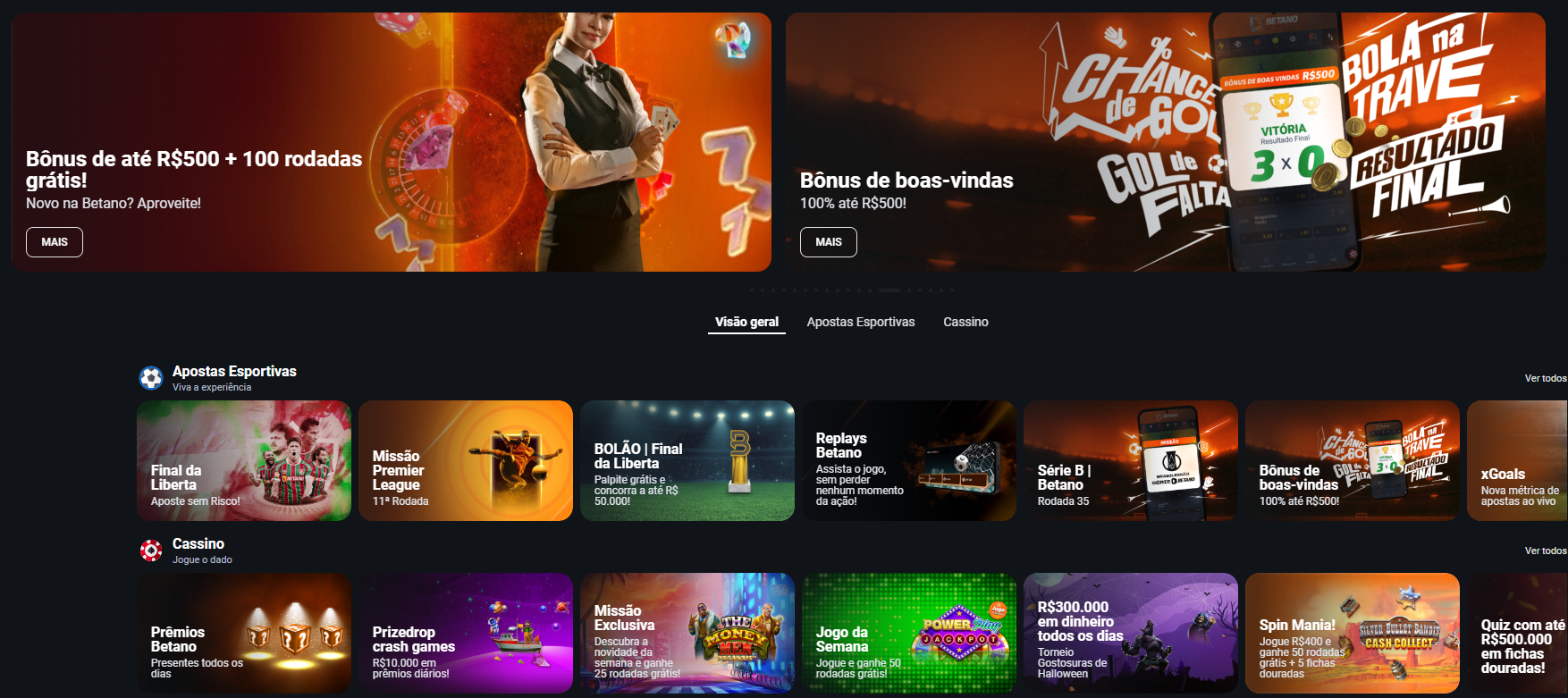 vantagens Betano